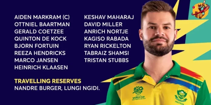 South Africa T20 Squad for T20 World Cup 2024