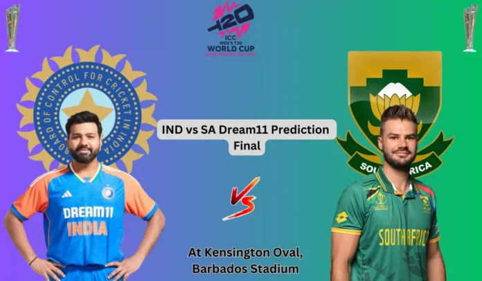 Ind Vs Sa T20 World Cup 2024 Dream11 Prediction Today Match Final 2077