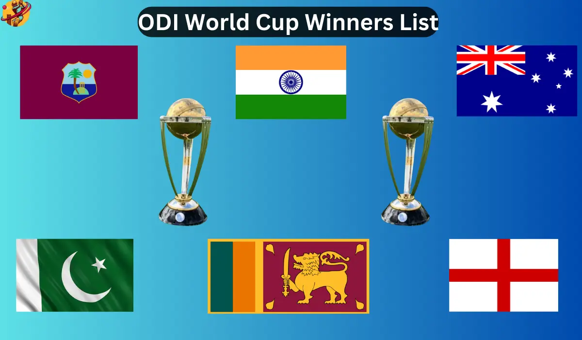 ICC ODI World Cup Winners List (1975 to 2023)