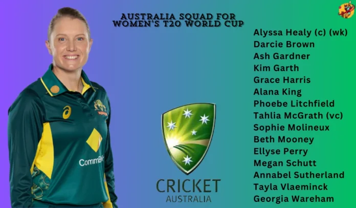 Australia Squad for Women’s T20 World Cup