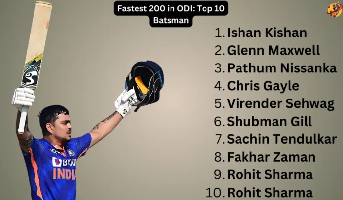 Fastest 200 in ODI