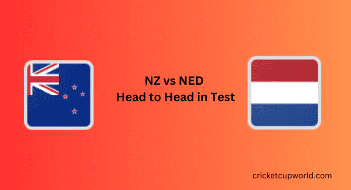 NZ vs NED Head to Head in test