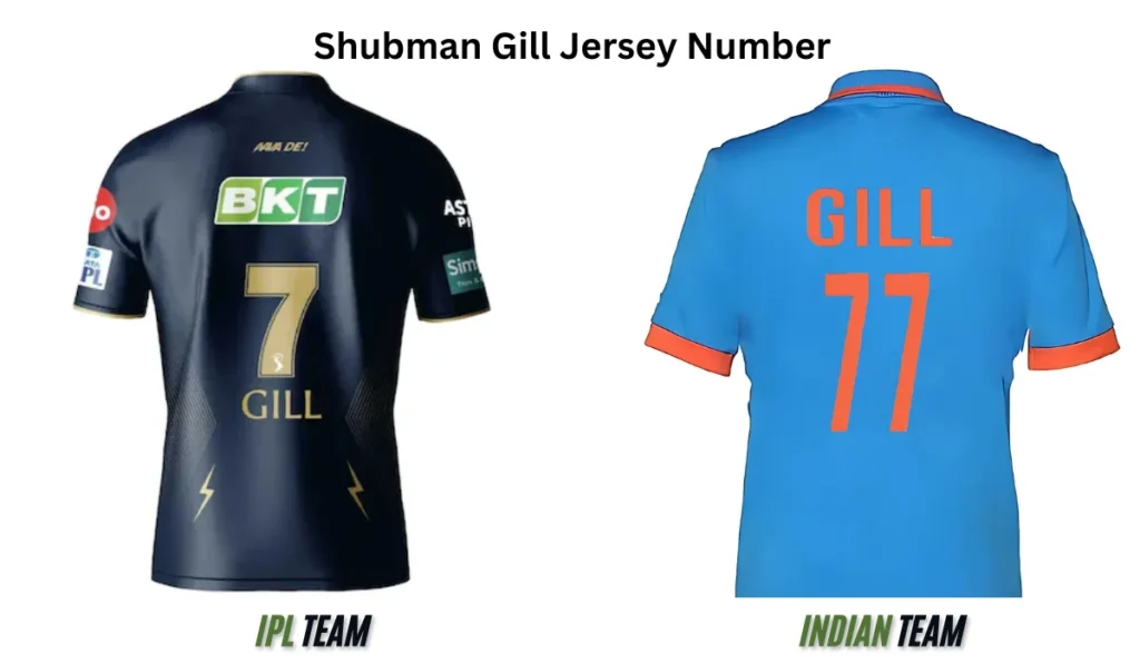 Shubman Gill Jersey Number