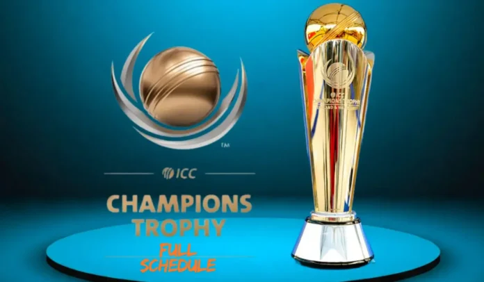 icc champions trophy 2025 schedule