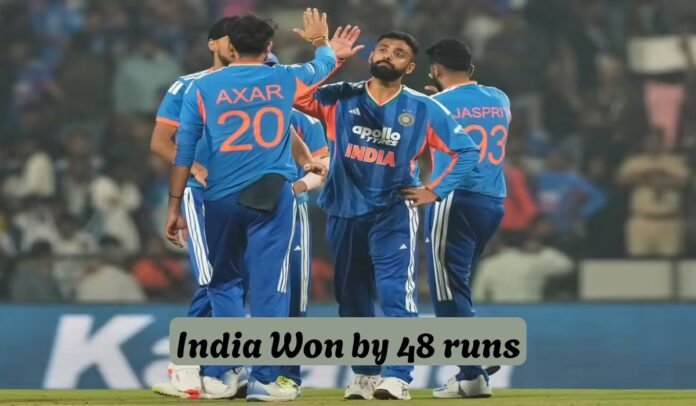 India Won by 48 runs India to Dominant Win Over New Zealand in 1st T20I