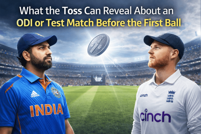 What the Toss Can Reveal About an ODI or Test Match Before the First Ball What the Toss Can Reveal About an ODI or Test Match Before the First Ball