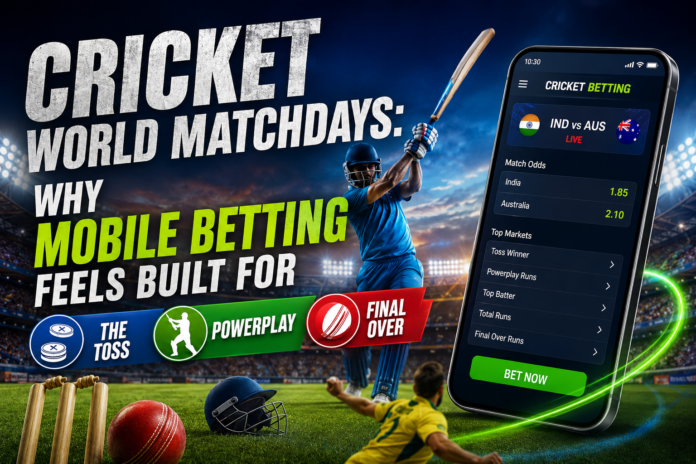 Cricket World Matchdays Why Mobile Betting Feels Built for the Toss, Powerplay and Final Over